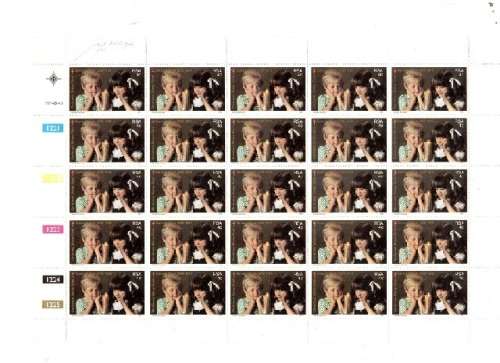 1979 RSA MINT CONTROL BLOCK OF 25 STAMPS 1 STAMP IN LEFT CORNER HAS A VARIETY RED DOT SEE PICS