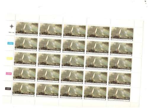 RSA CONTROL BLOCKS 4 X 25 MINT STAMPS SEE PICS!!!