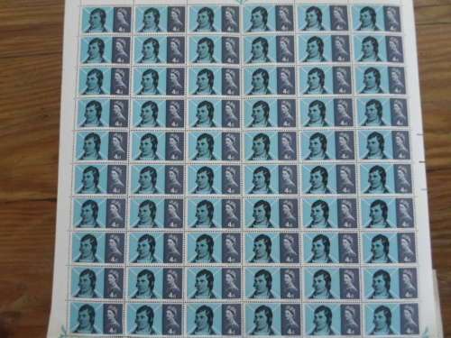 GREAT BRITAIN 4 X CONTROL BLOCKS OF 120 MINT STAMPS EACH BARGAIN LOT SEE PICS!!!