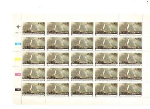 RSA CONTROL BLOCKS 4 X 25 MINT STAMPS EACH SEE PICS!!!