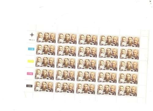 RSA CONTROL BLOCKS 4 X 25 MINT STAMPS EACH SEE PICS!!!!