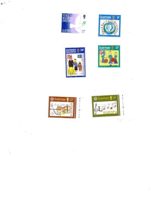 GREAT BRITAIN GUERNSEY 6 X MINT STAMPS SEE PICS!!!