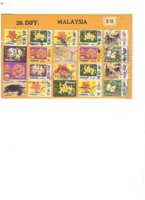20 X MALASIA USED STAMPS SEE PICS!!!