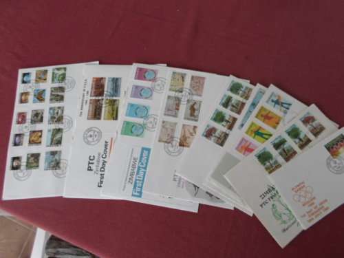 9 X ZIMBABWE FDC`S SEE PICS!!!