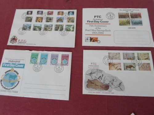 9 X ZIMBABWE FDC`S SEE PICS!!!