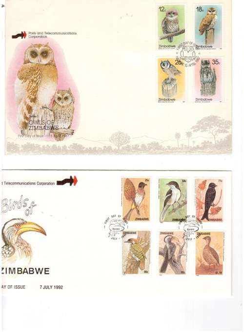 4 X ZIMBABWE FIRST DAY COVERS MINT CONDITION SEE PICS!!!