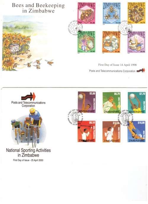 4 X ZIMBABWE FIRST DAY COVERS MINT CONDITION SEE PICS!!!