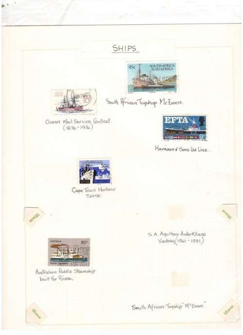 SHIPS STAMPS 3 PAGES SEE PICS!!!!!