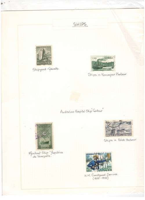 SHIPS STAMPS 3 PAGES SEE PICS!!!!!