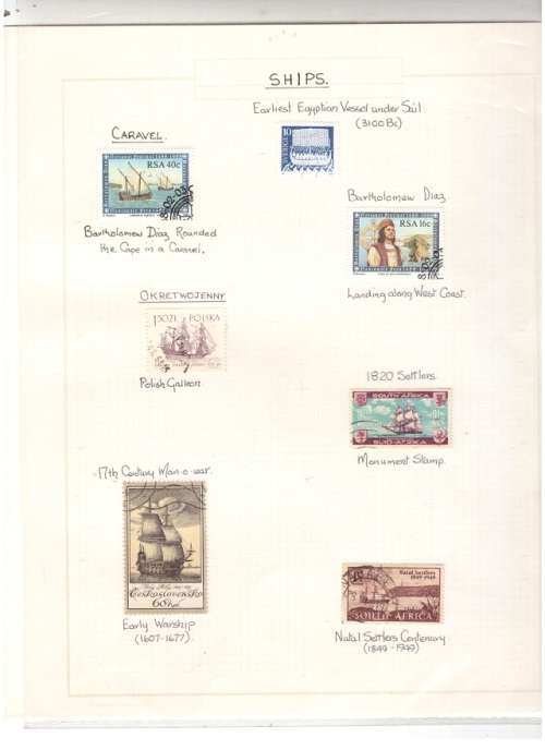 SHIPS STAMPS 3 PAGES SEE PICS!!!!!
