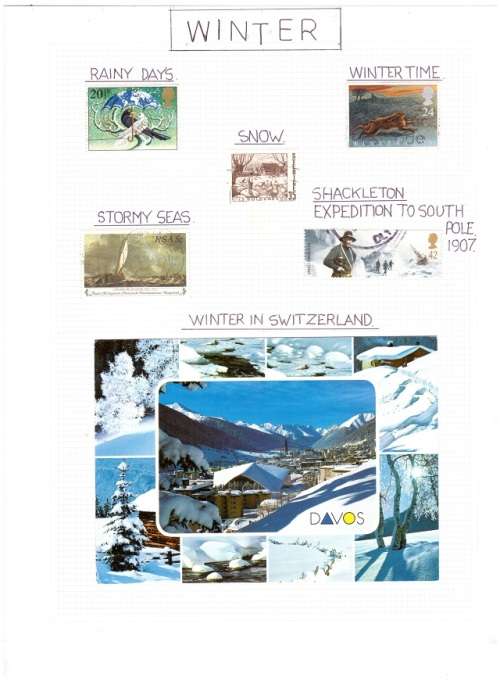 AUTUMN AND WINTER STAMPS 4 PAGES SEE PICS!!!