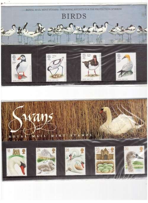 GREAT BRITAIN ROYAL MAIL 2 X MINT SETS BIRDS SEE PICS!!!!