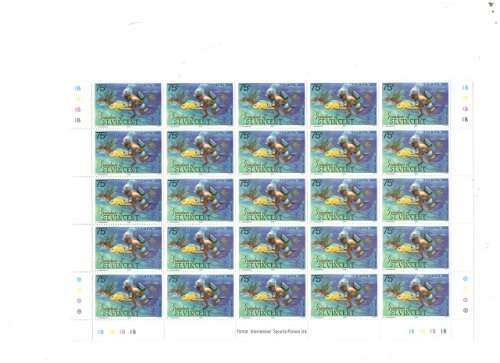 ST VINCENT 3 X 25 CONTROL BLOCKS MINT SEE PICS!!!!
