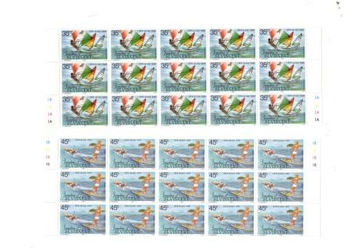 ST VINCENT COTROL BLOCKS 4 X 15 MINT STAMPS SEE PICS!!!!!
