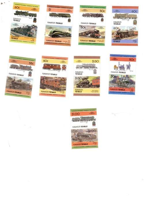 TRAIN STAMPS MINT SETS FOR THE LOT SEE PICS!!!!