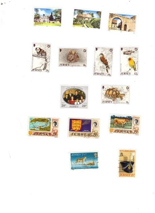 14 X JERSEY STAMPS MINT AND USED SEE PICS!!!!