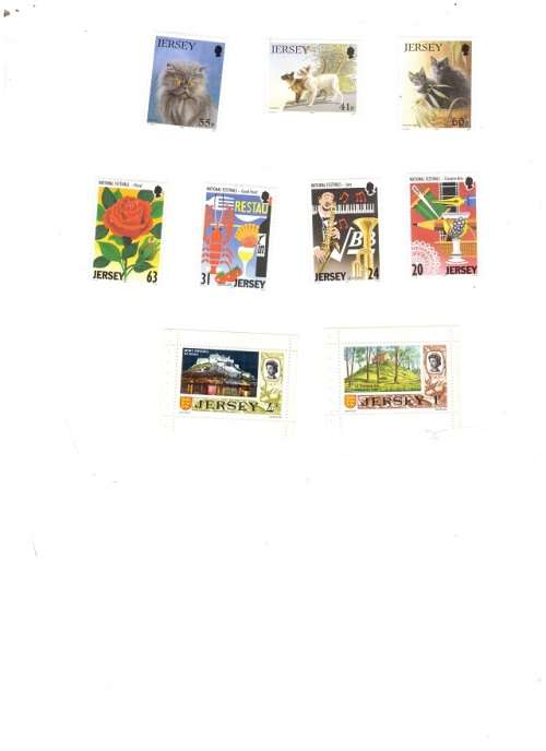 9 X JERSEY STAMPS MINT SEE PICS!!!