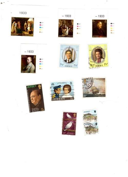 12 X JERSEY MINT ANS USED STAMPS SEE PICS!!!