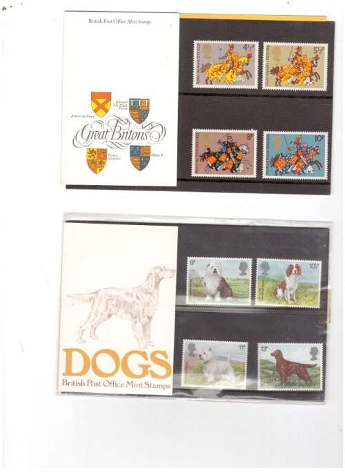 4 X GREAT BRITAIN MINT SETS SEE PICS!!!