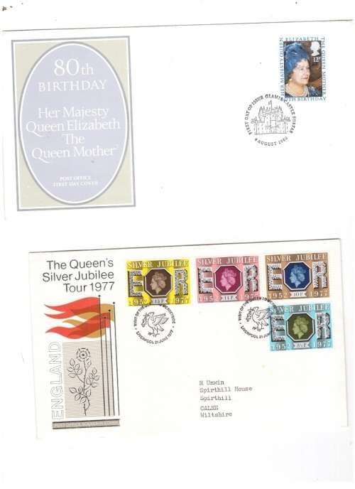 6 X ROYALTY FIRST DAY COVERS SEE PICS!!!