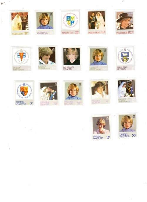 GREAT BRITAIN 17 X MINT STAMPS ROYALTY SEE PICS!!!