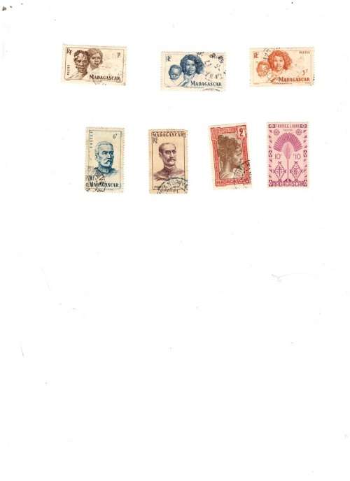 7 X MADAGASCAR USED STAMPS SEE PICS!!!