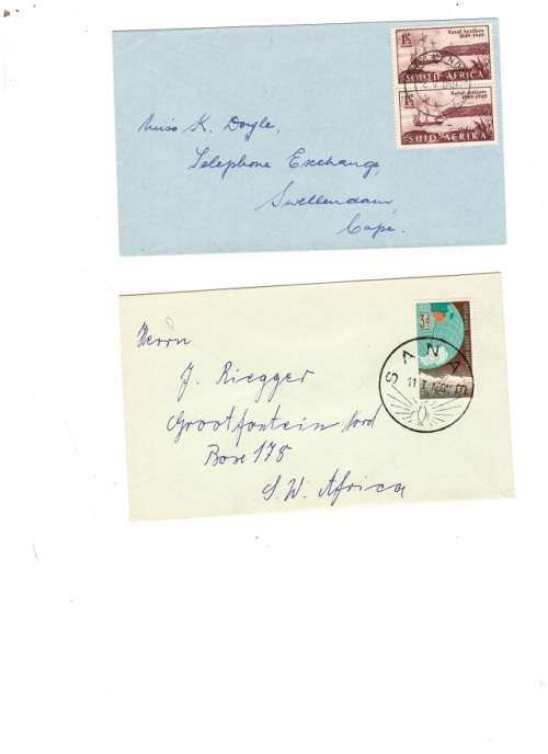 UNION OF SOUTH AFRICA FIRST DAY COVERS SEE