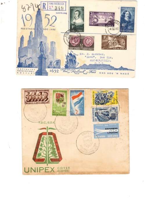 7 X SA UNION COVERS 2 X RSA COVERS USED SEE PICS!!!!