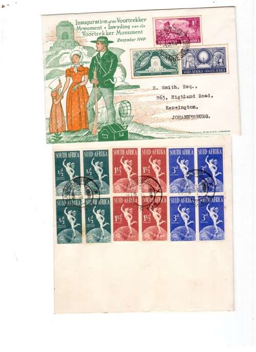 6 X SA UNION COVERS SEE PICS!!!!