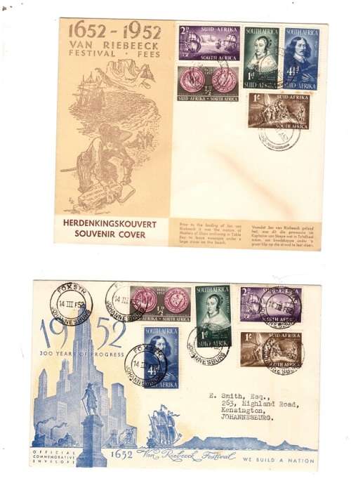 4 X SA UNION FDC`S SEE PICS!!!