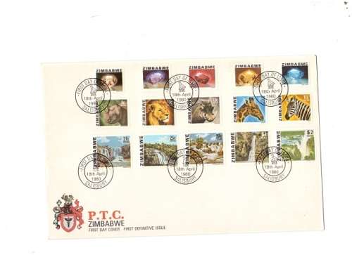 2 X ZIMBABWE FIRST DAY COVERS 1980 SEE PICS!!!!
