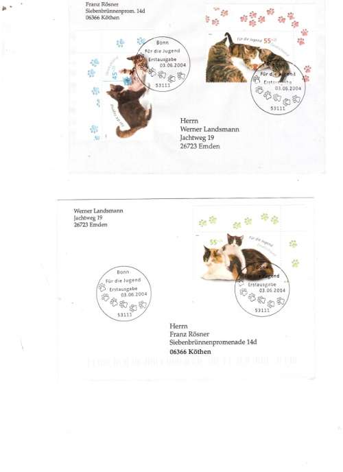 10 X GERMANY FIRST DAY COVERS BARGAIN SEE PICS!!!