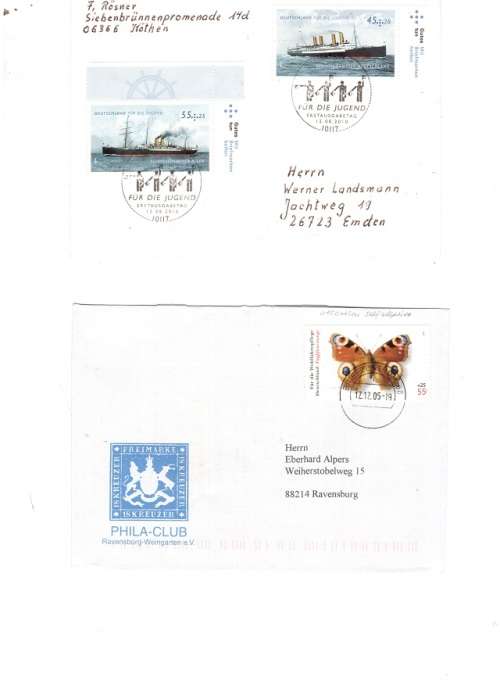 10 X GERMANY FIRST DAY COVERS BARGAIN SEE PICS!!!
