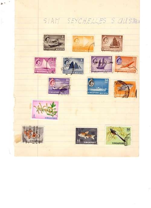 SINGAPORE 41 X USED STAMPS SEE PICS!!!!