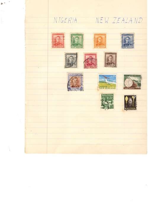 WORLD USED STAMPS 6 PAGES SEE PICKS!!!