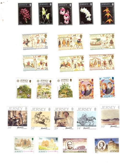 GREAT BRITAIN JERSEY 72 X MINT STAMPS SEE PICKS !!!!