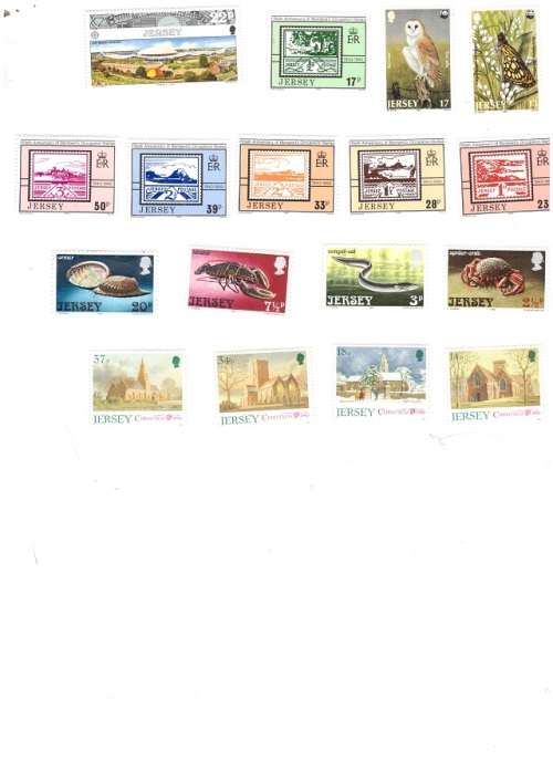 GREAT BRITAIN JERSEY 72 X MINT STAMPS SEE PICKS !!!!