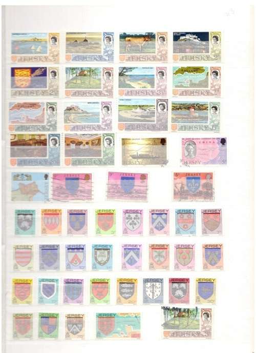 GREAT BRITAIN 82 X JERSEY MINT STAMPS SEE PICS!!!