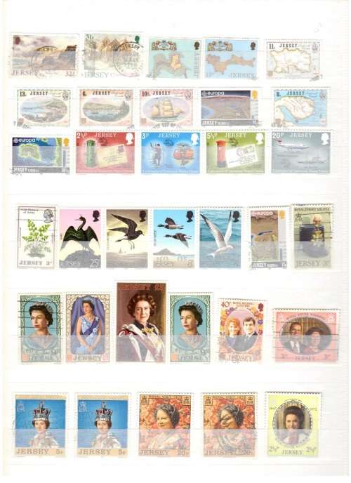 GREAT BRITAIN 82 X JERSEY MINT STAMPS SEE PICS!!!