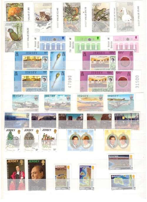 GREAT BRITAIN 63 X JERSEY MINT STAKMPS SEE PICS!!!
