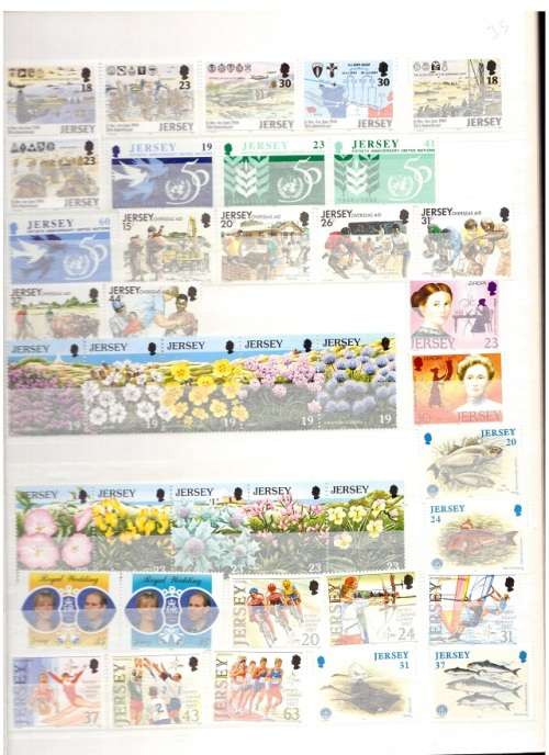 GREAT BRITAIN JERSEY 79 X  MINT AND USED STAMPS SEE PICS!!!