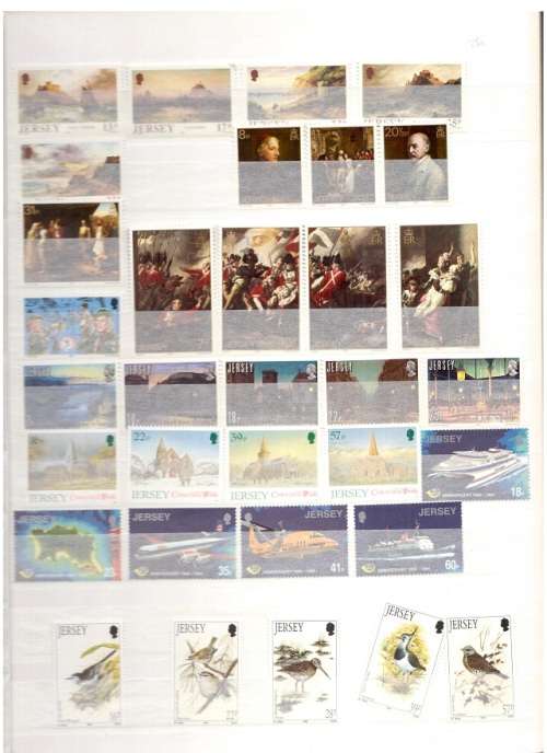 GREAT BRITAIN 60 X JERSEY MINT STAMPS SEE PICS!!!!