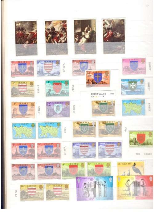GREAT BRITAIN JERSEY 72 X MINT STAMPS SEE PICS!!!!