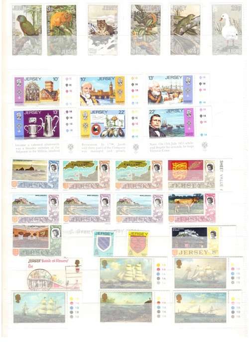 GREAT BRITAIN JERSEY 64 X MINT STAMPS SEE PICS!!!