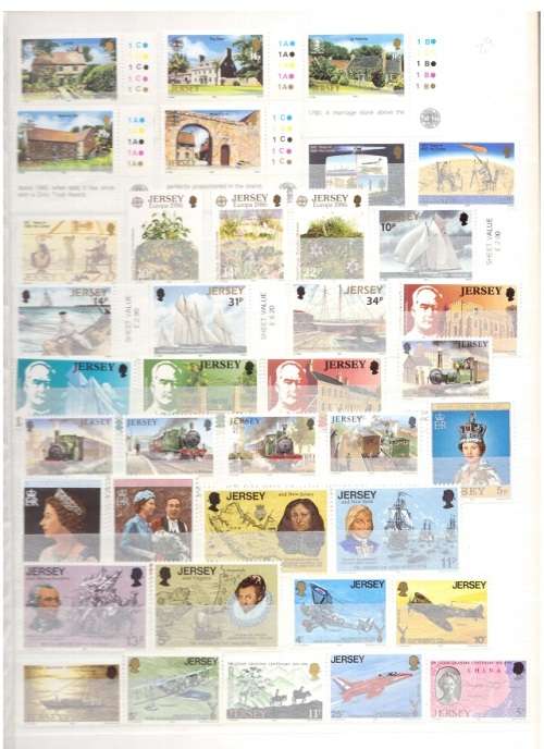 GREAT BRITAIN JERSEY 75 X MINT STAMPS SEE PICS!!!