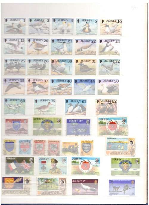 GREAT BRITAIN JERSEY 83 X MINT AND USED STAMPS SEE PICS!!!