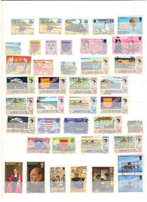 GREAT BRITAIN JERSEY 83 X MINT AND USED STAMPS SEE PICS!!!