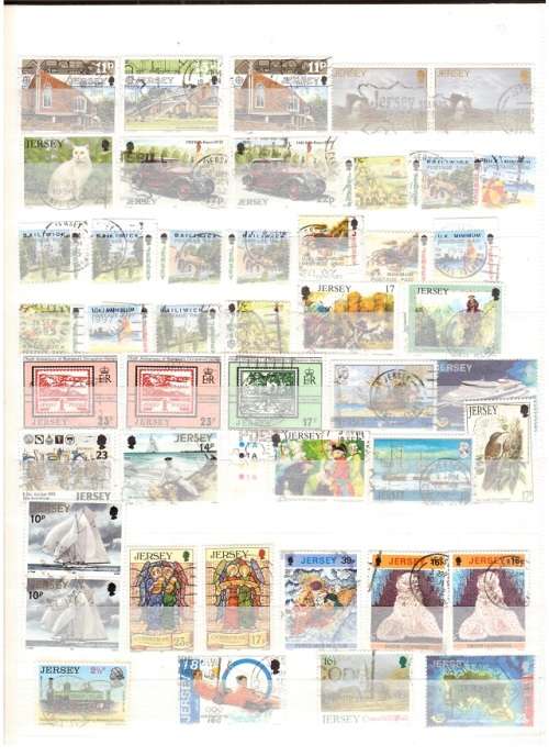 GREAT BRITAIN JERSEY MINT AND USED STAMPS SEE PICS!!!