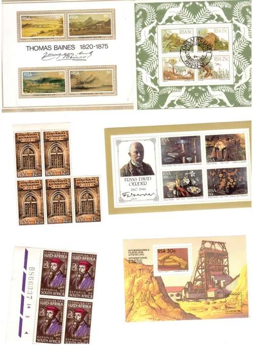 RSA MINI SHEETS AND MINT STAMPS SEE PICS!!!