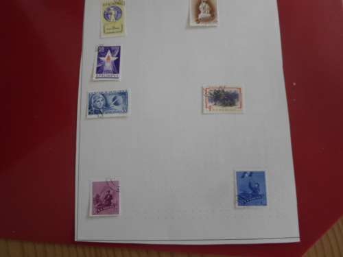 ROMANIA 10 X PAGES USED STAMPS SEE PICS!!!!